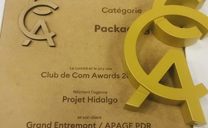 Premier PRIX pour la Corbeille du Grand Entremont aux Club de Com Awards